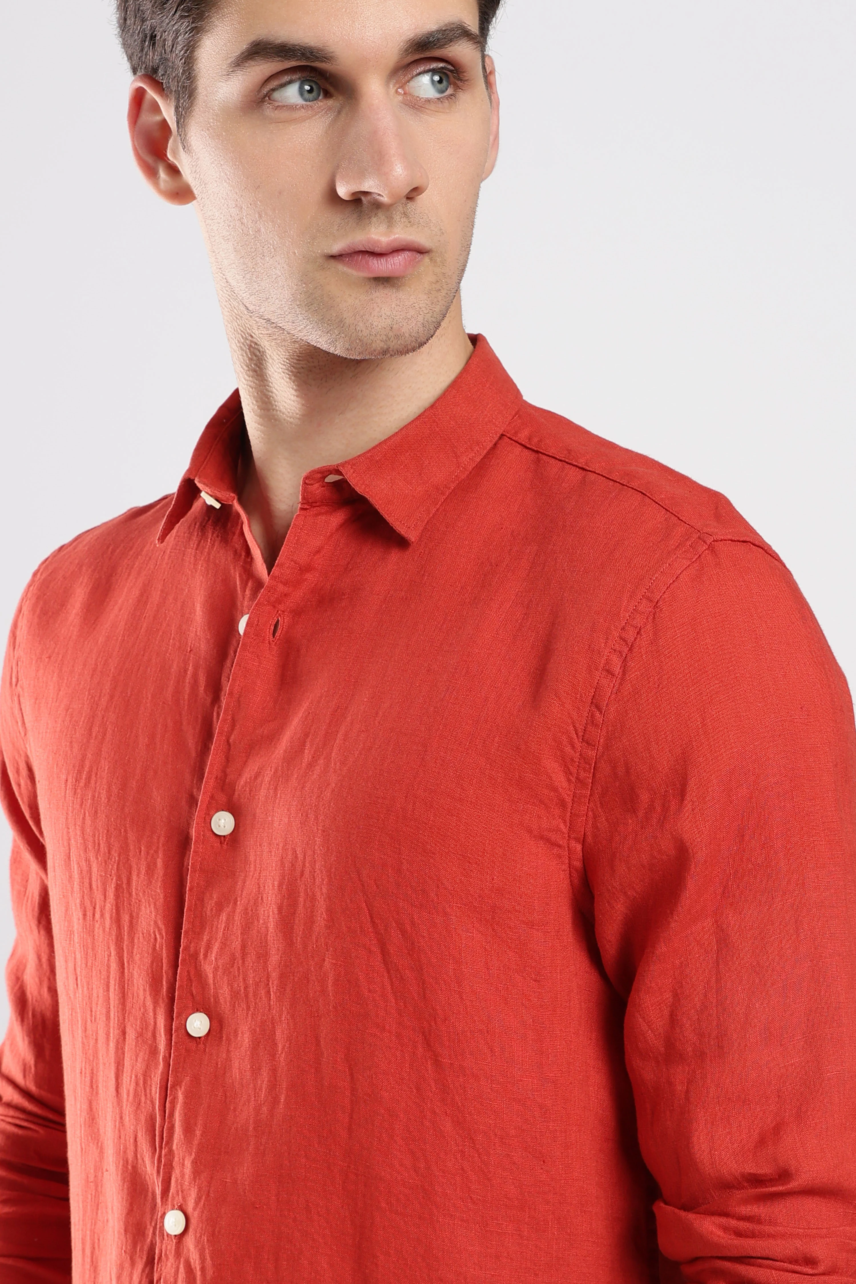 100% Linen Regular Fit Shirt - Image 3