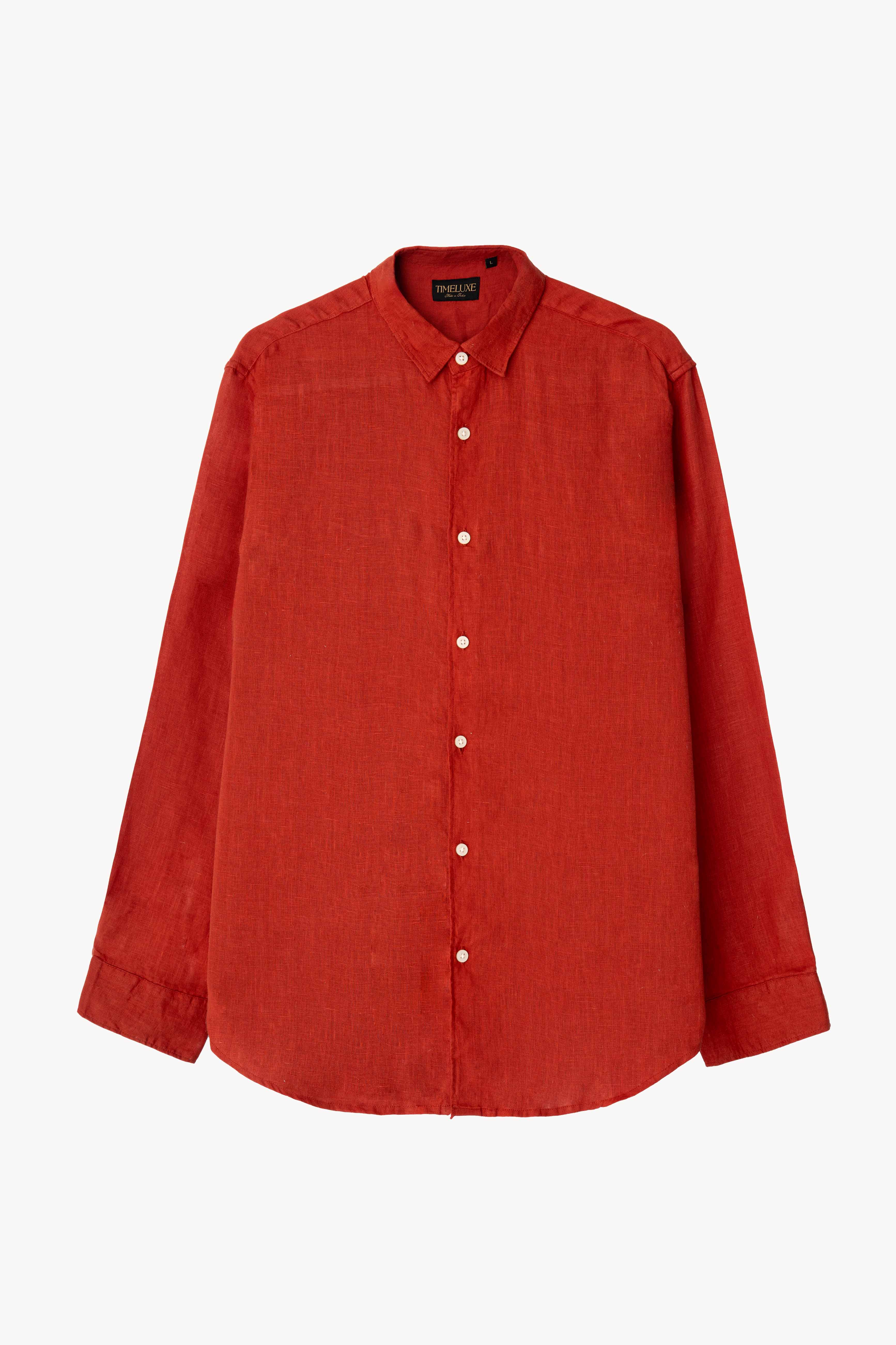 100% Linen Regular Fit Shirt - Image 8
