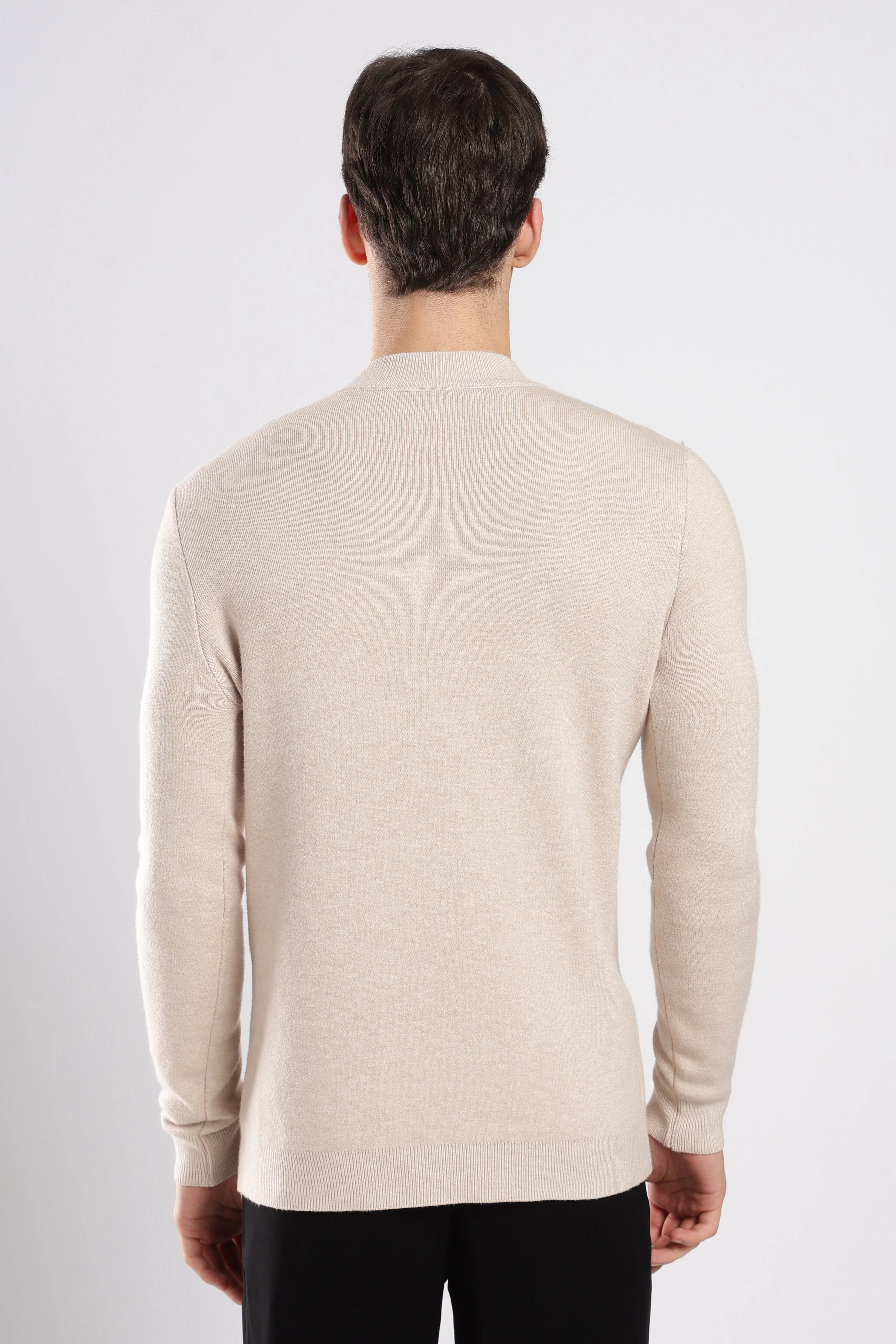 Beige FeatherSoft Comfort Sweater - Image 4