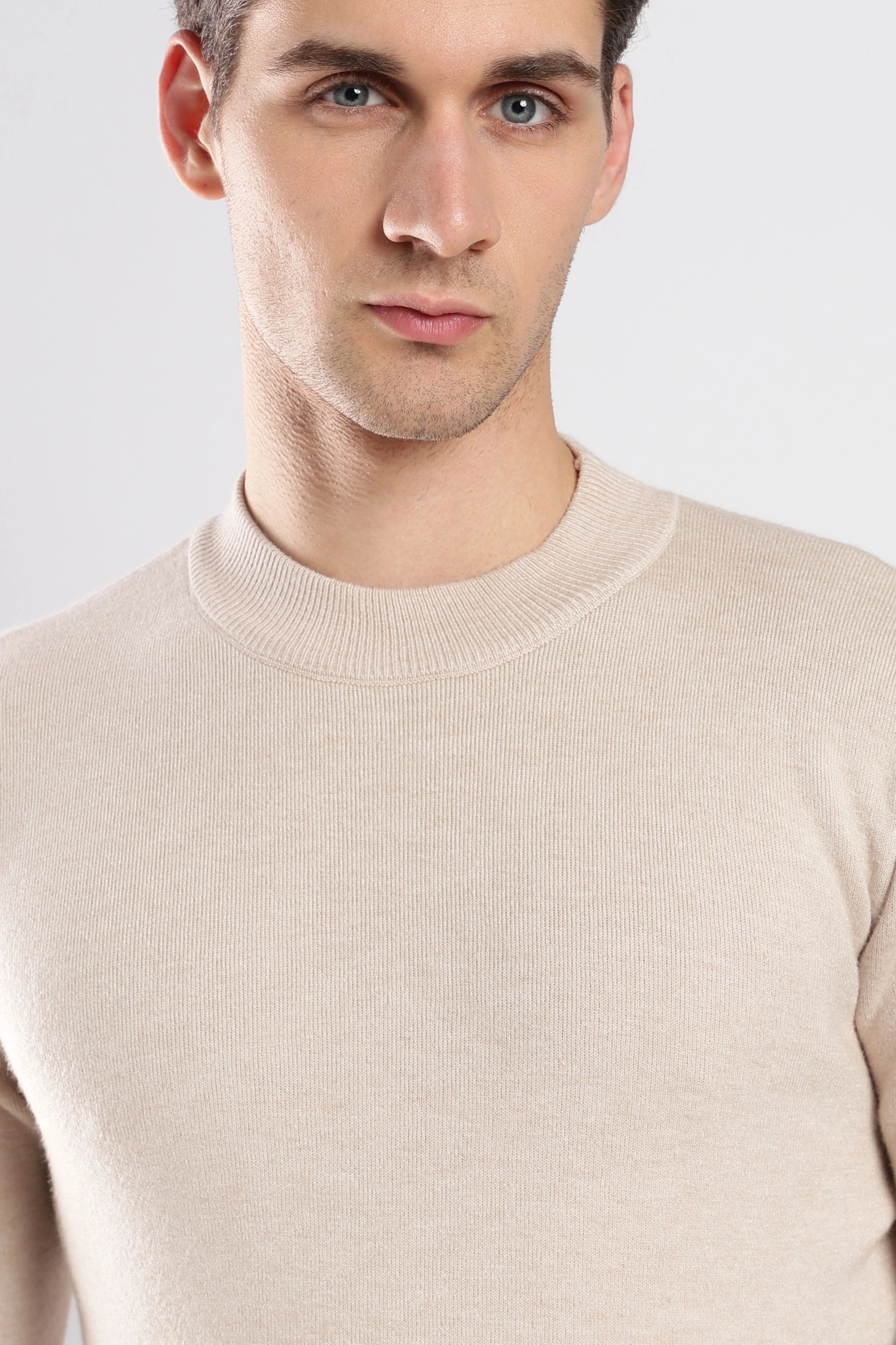 Beige FeatherSoft Comfort Sweater - Image 5