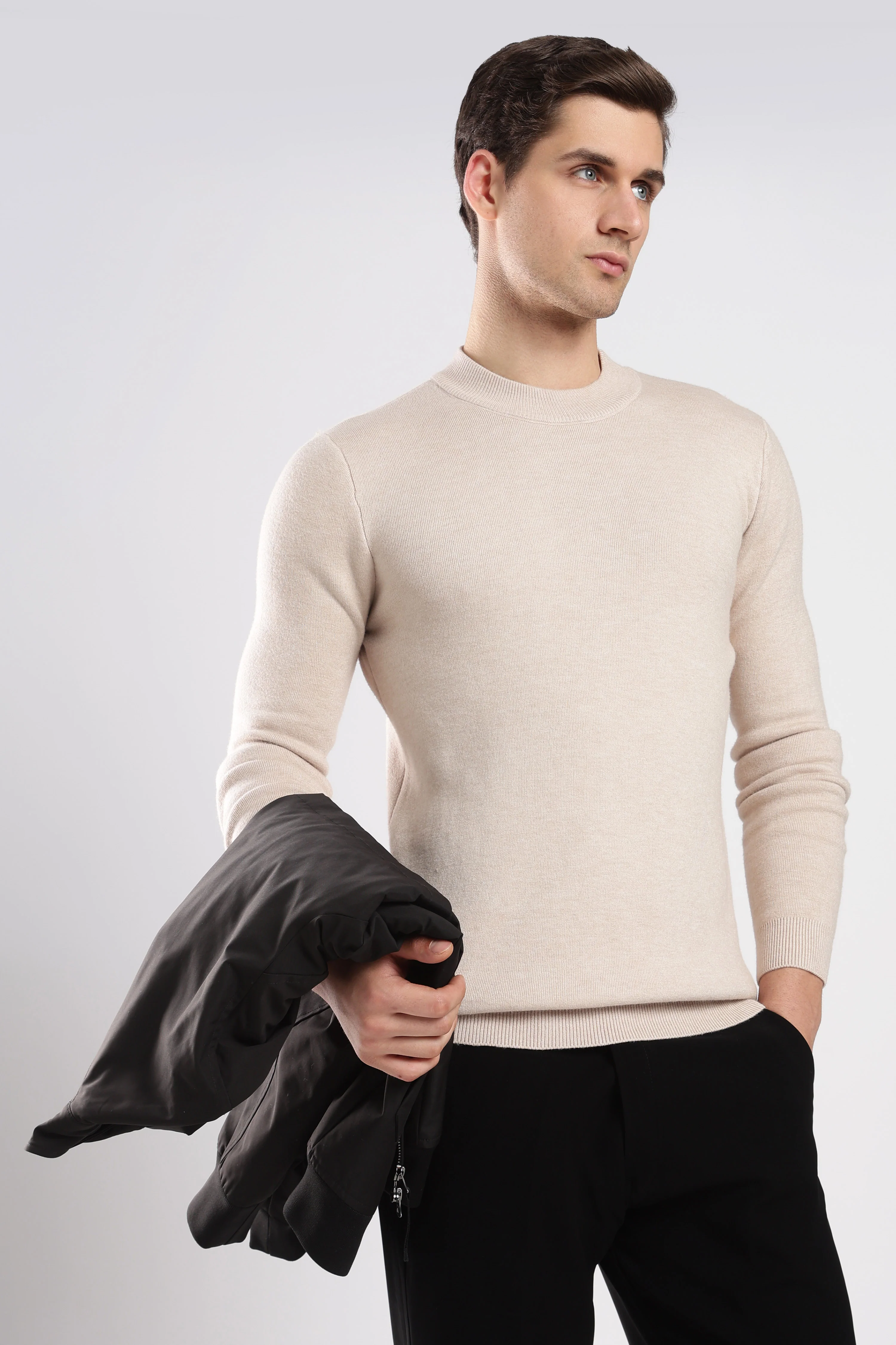 Beige FeatherSoft Comfort Sweater - Image 6