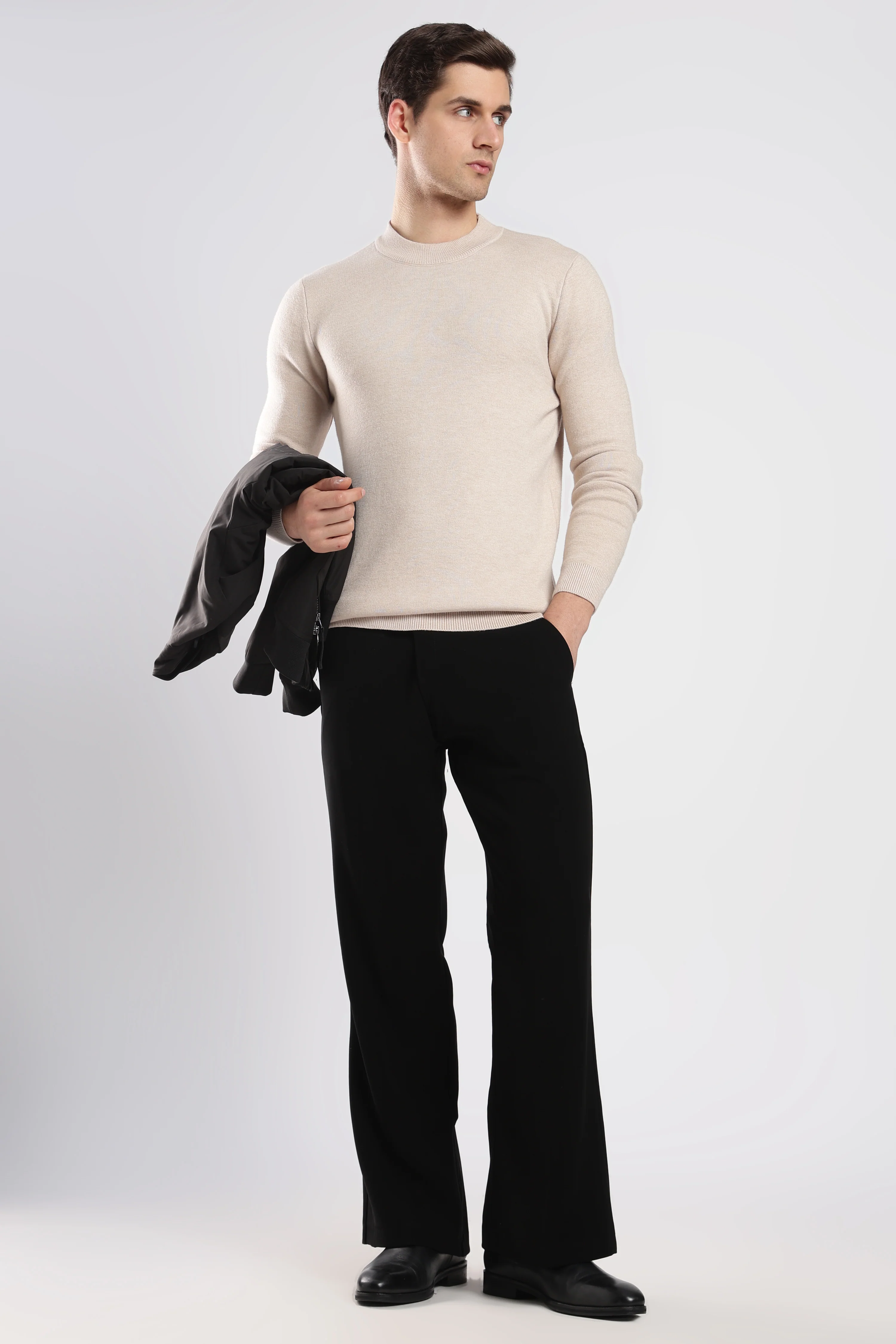 Beige FeatherSoft Comfort Sweater - Image 7