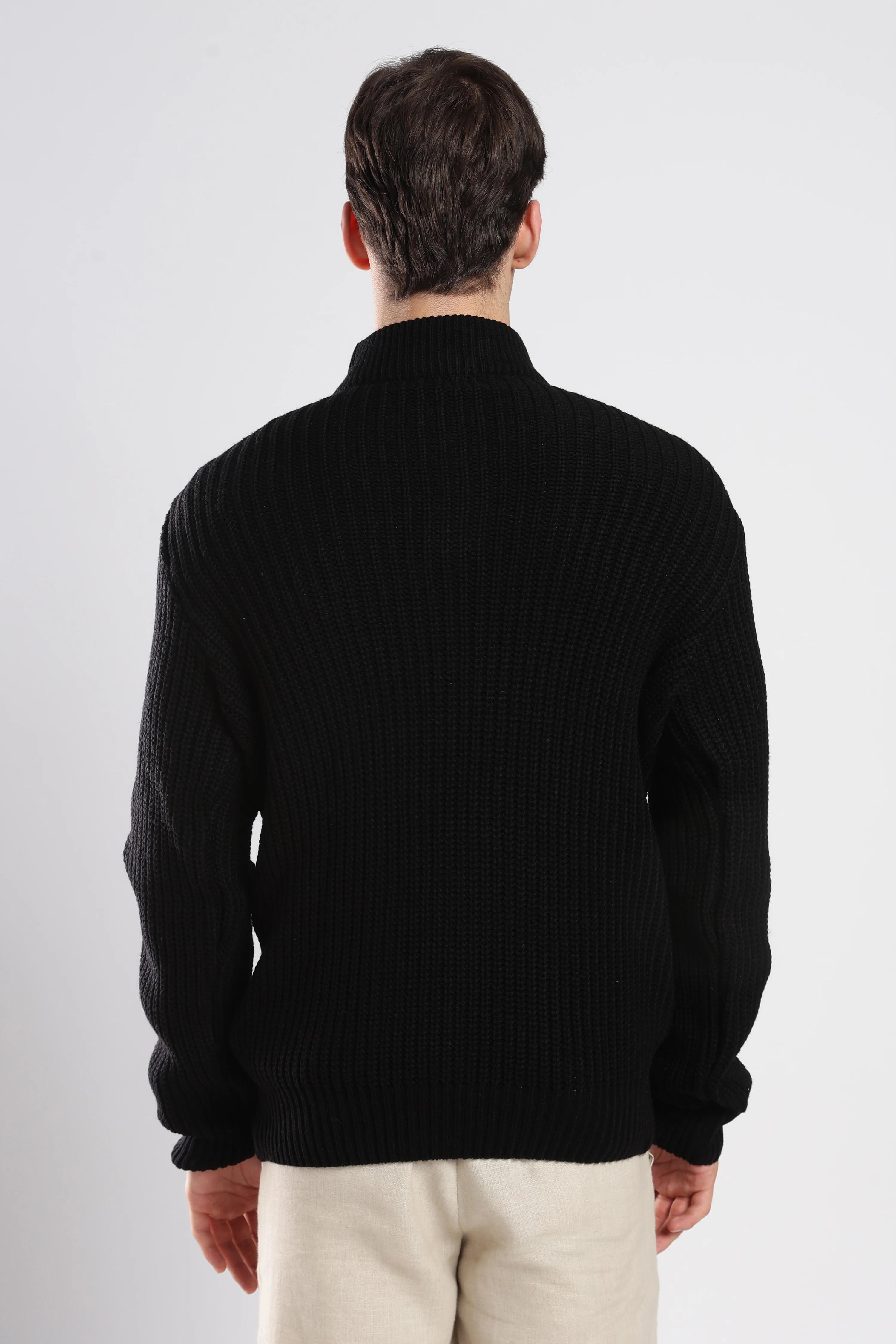 Black Quarter Zip Knitwear - Image 7
