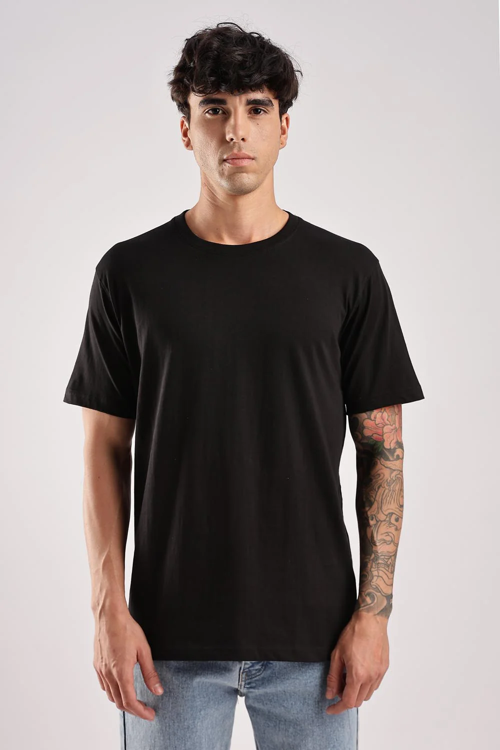 Black 100% Cotton Tshirt - Image 4
