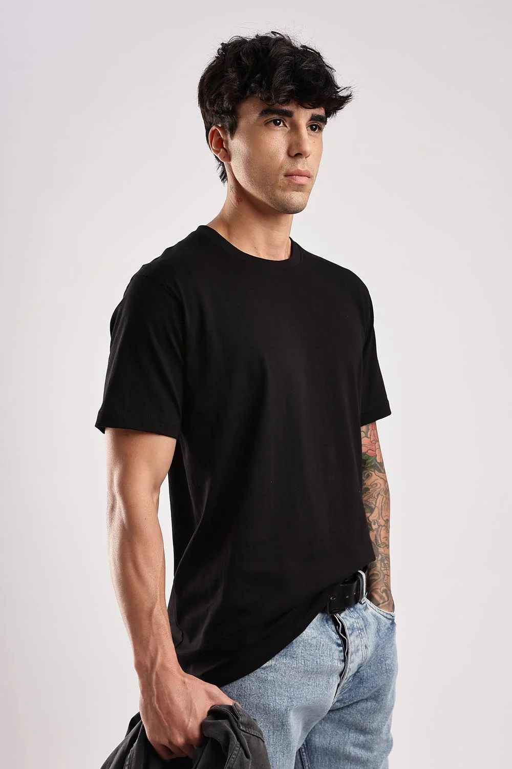 Black 100% Cotton Tshirt - Image 6