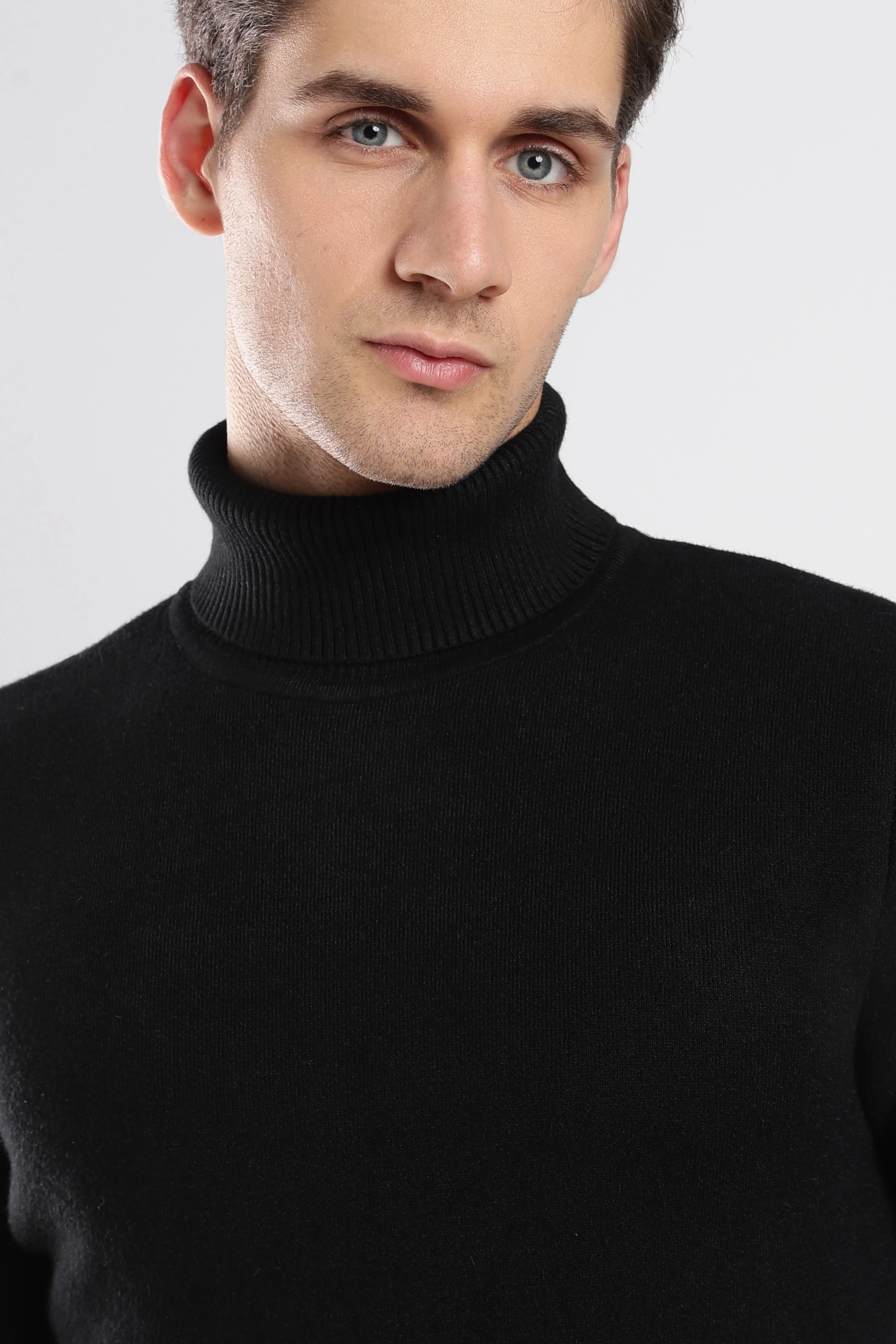 Black Feathersoft Turtleneck - Image 4