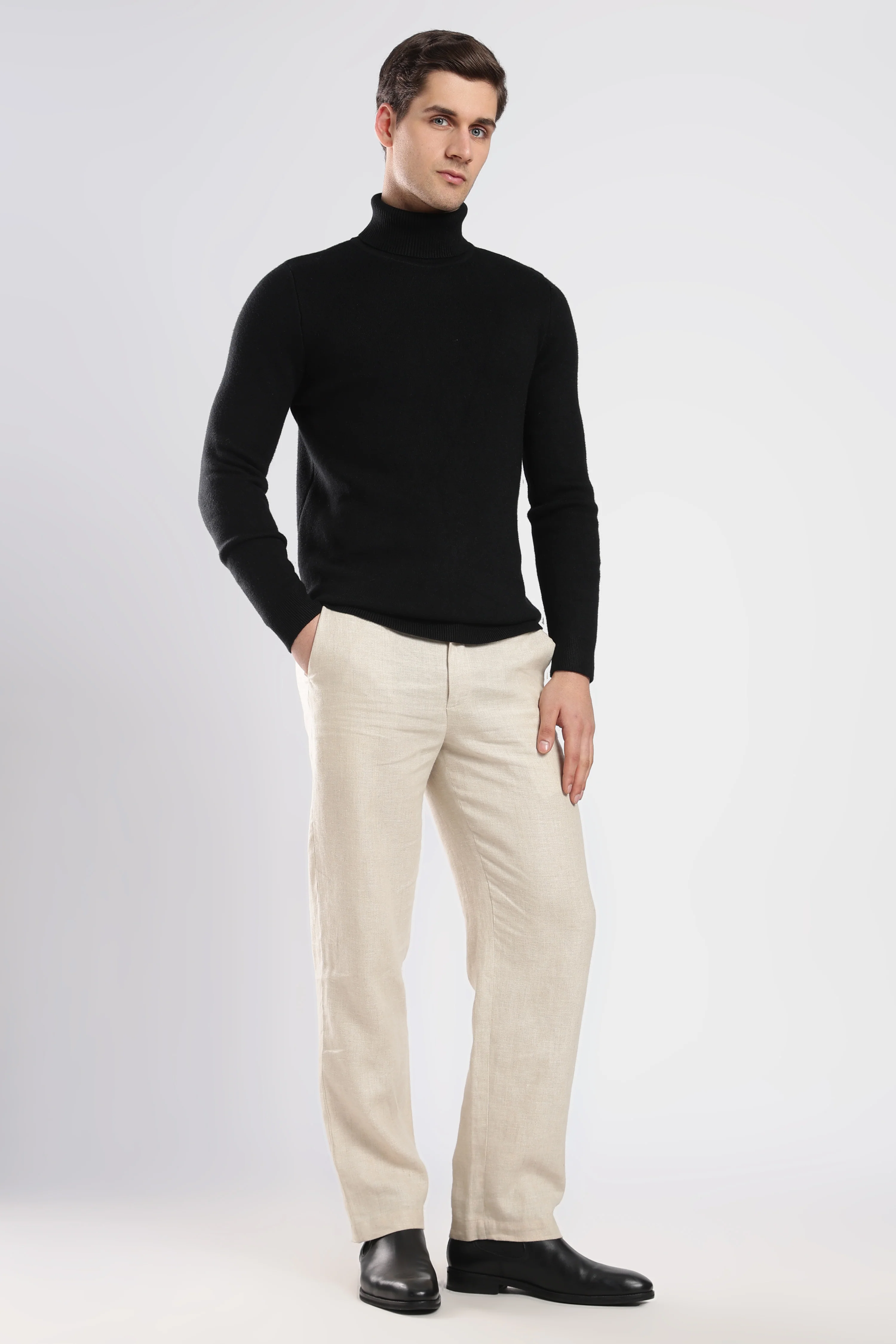 Black Feathersoft Turtleneck - Image 5