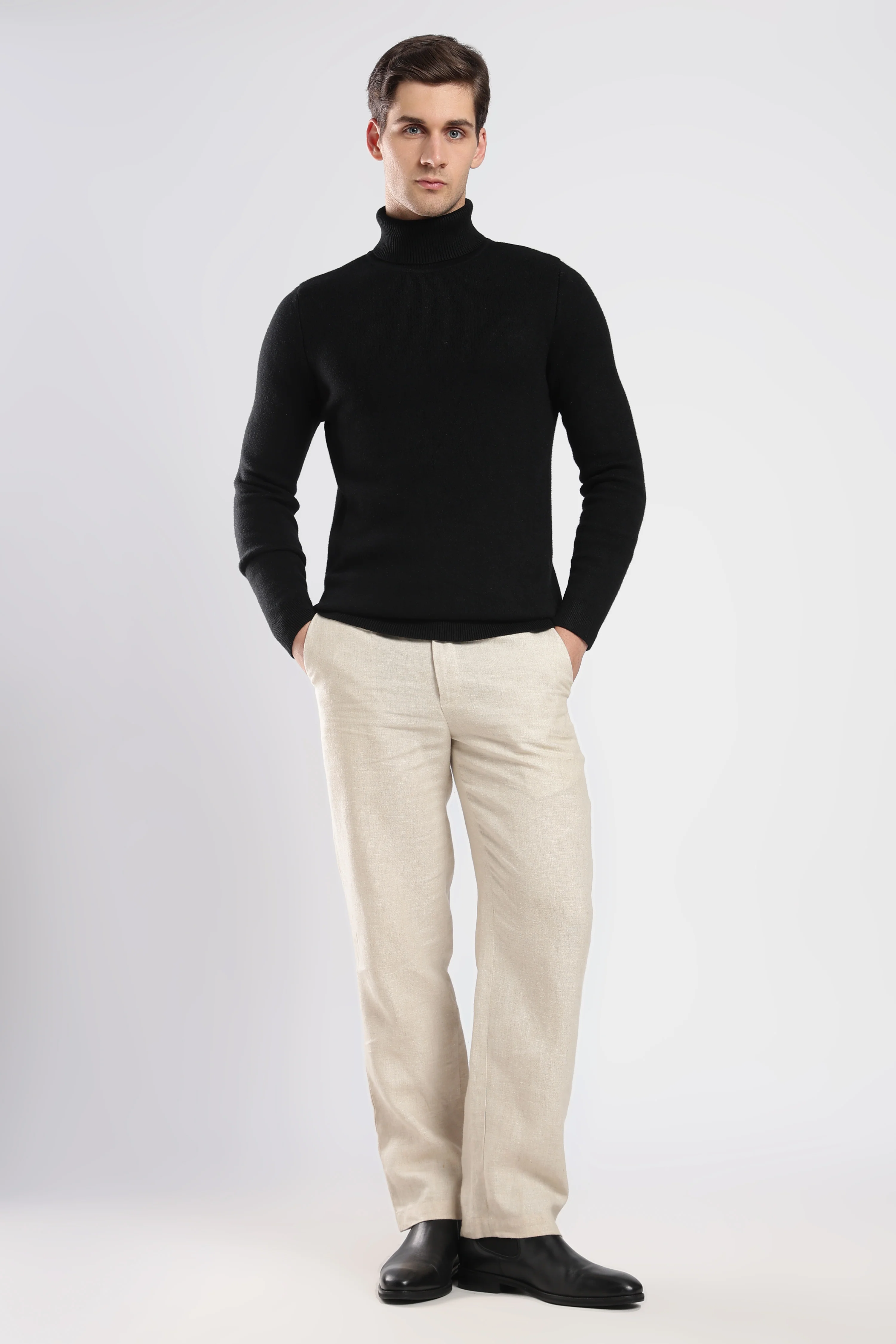 Black Feathersoft Turtleneck - Image 7