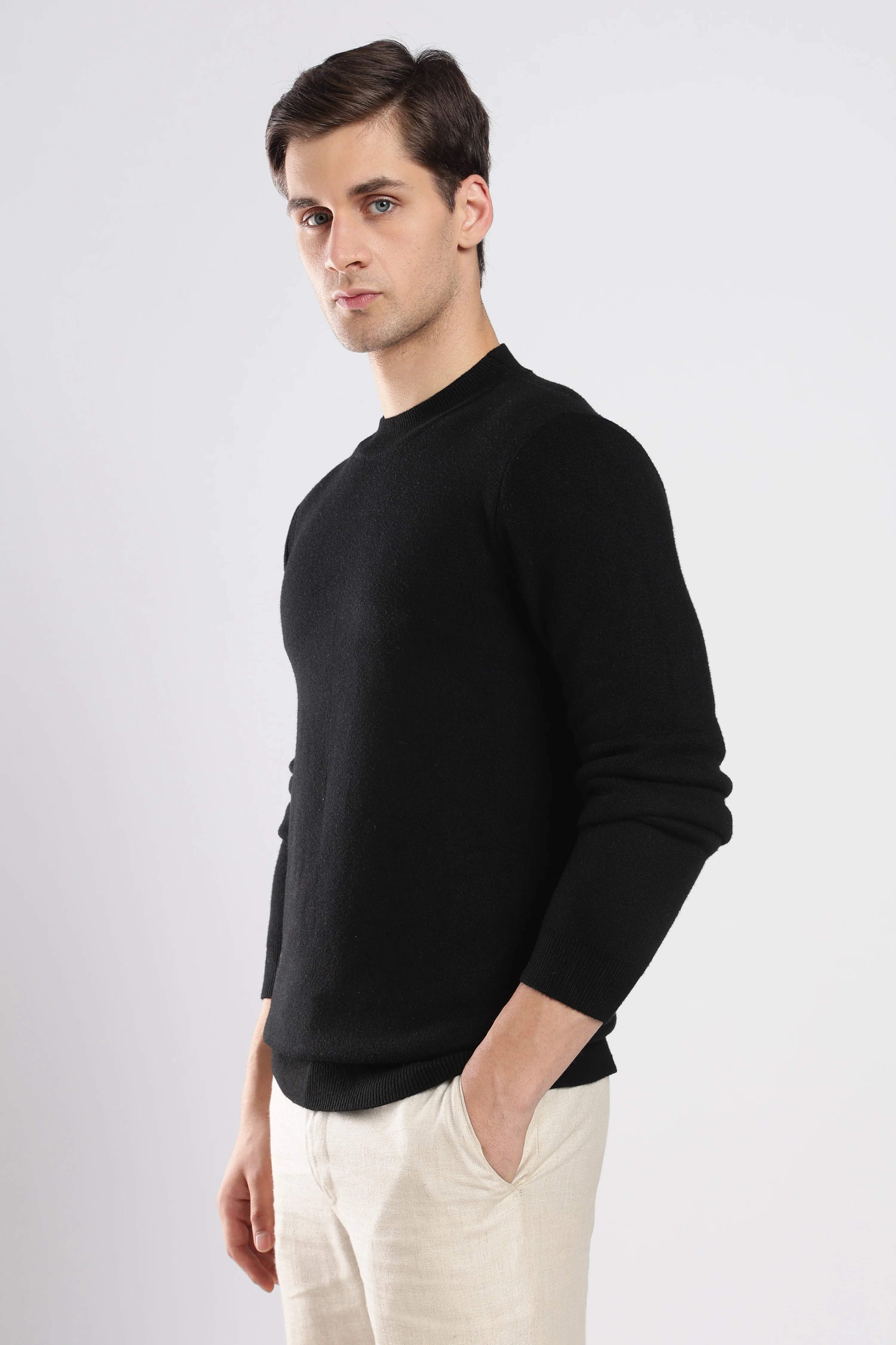 Black FeatherSoft Comfort Sweater - Image 2
