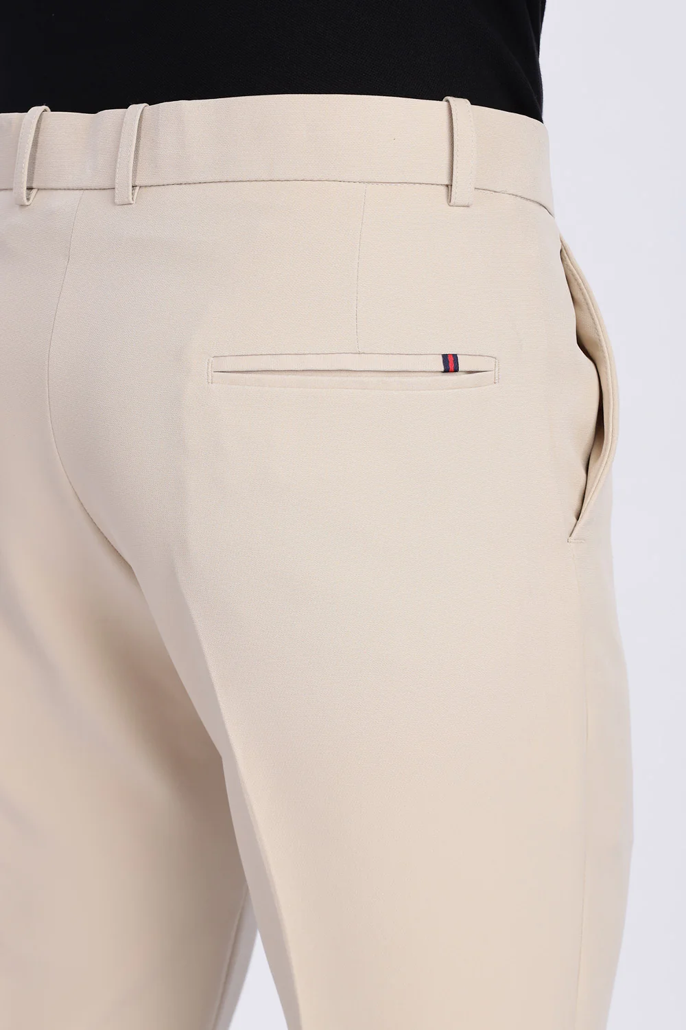 Boot Cut Beige Trousers - Image 7