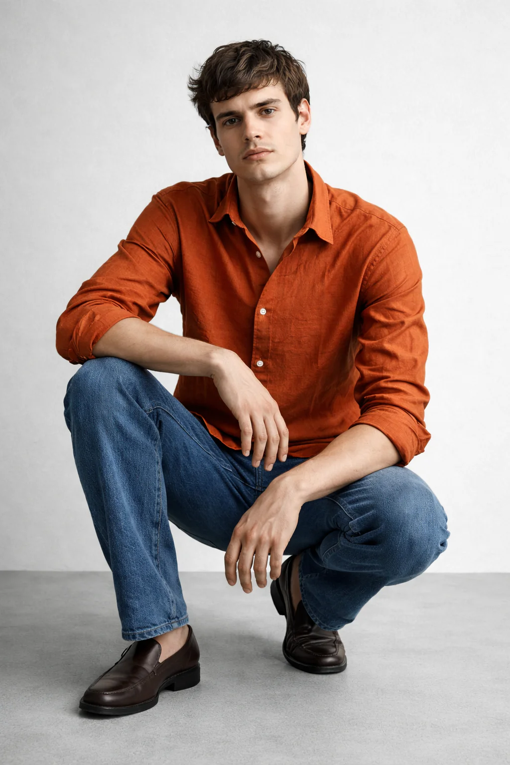 Brick Linen Blend Shirt - Image 4