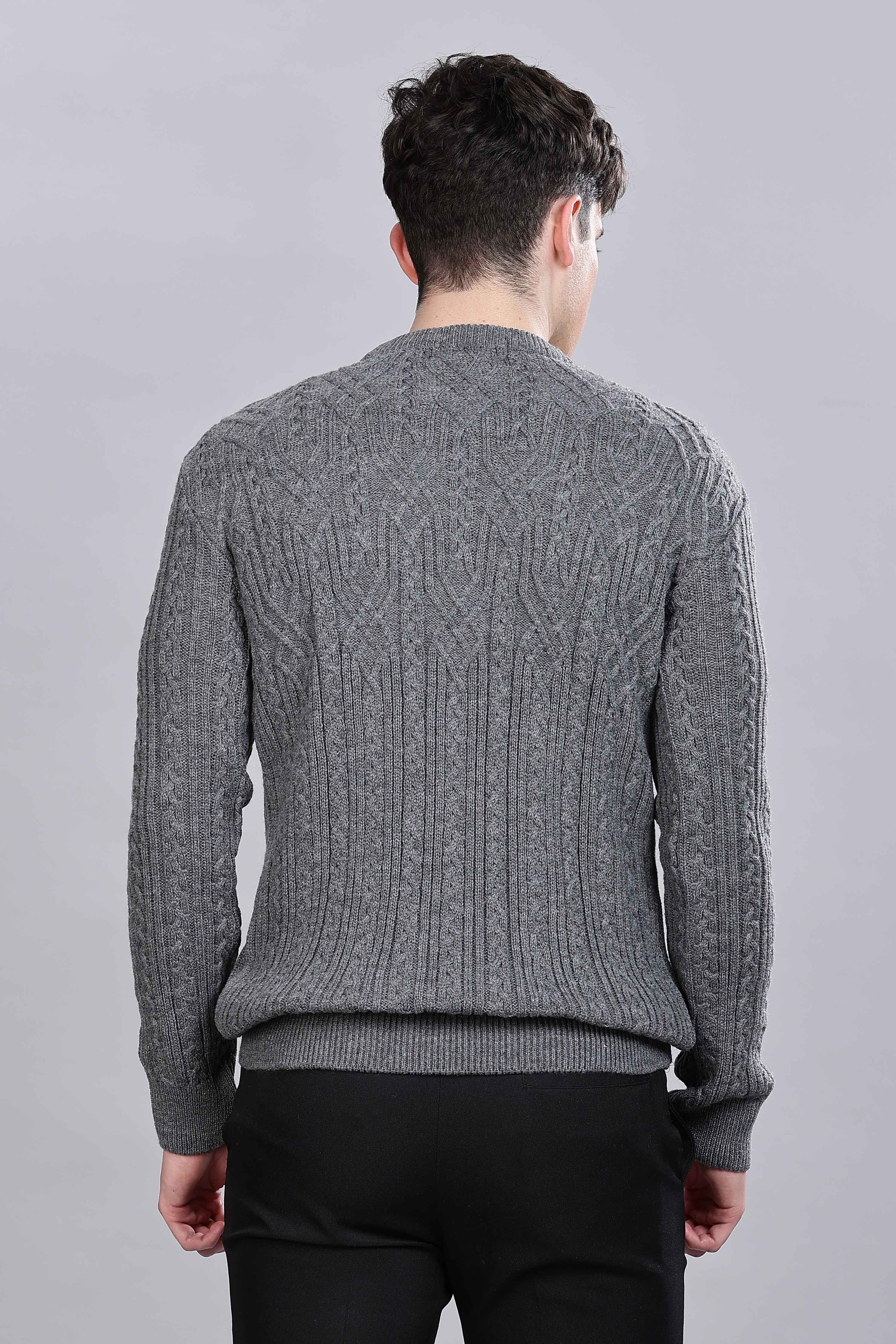 Textured Grey Sweatshirt - Image 6