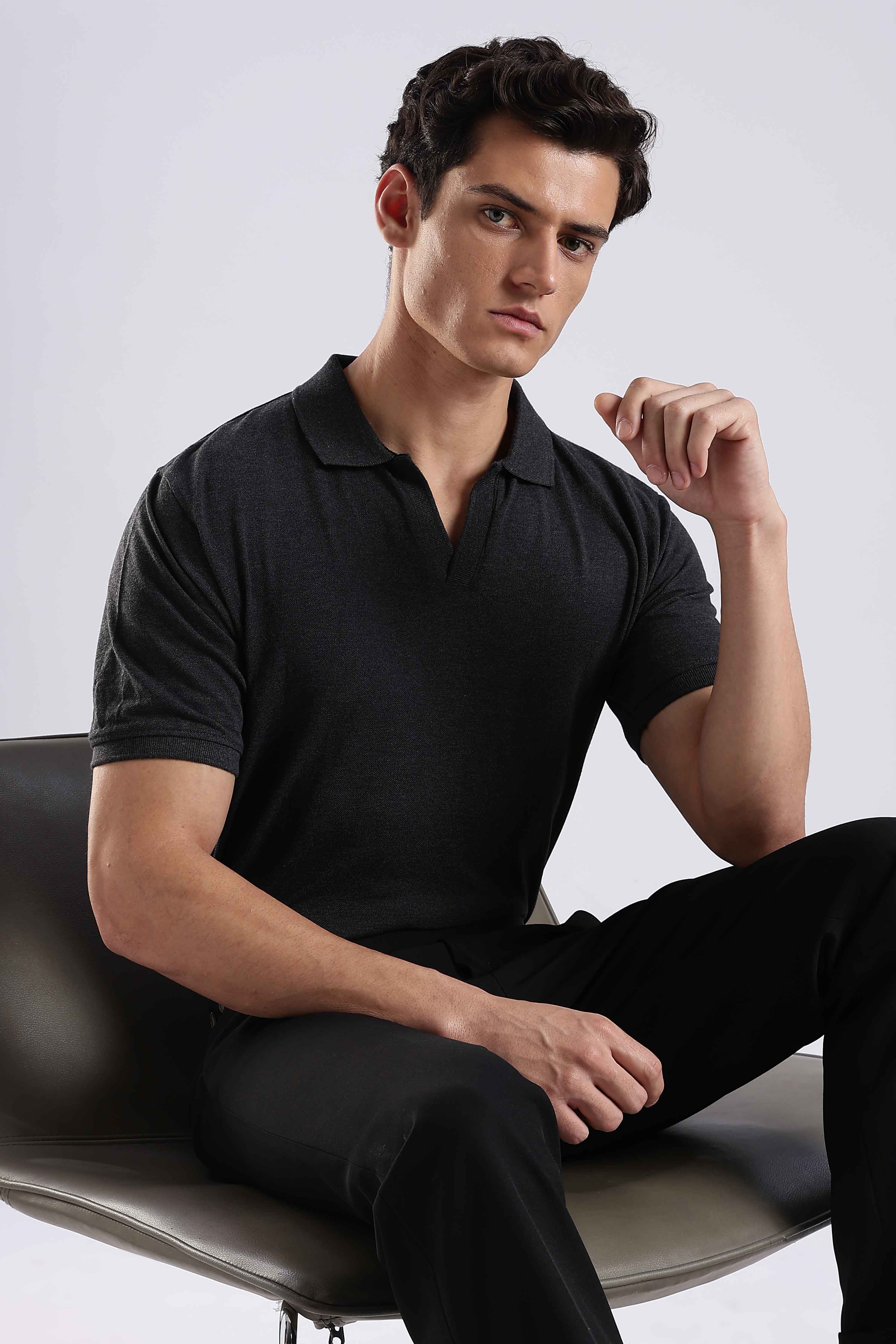 Charcoal Polo Shirt - Image 3
