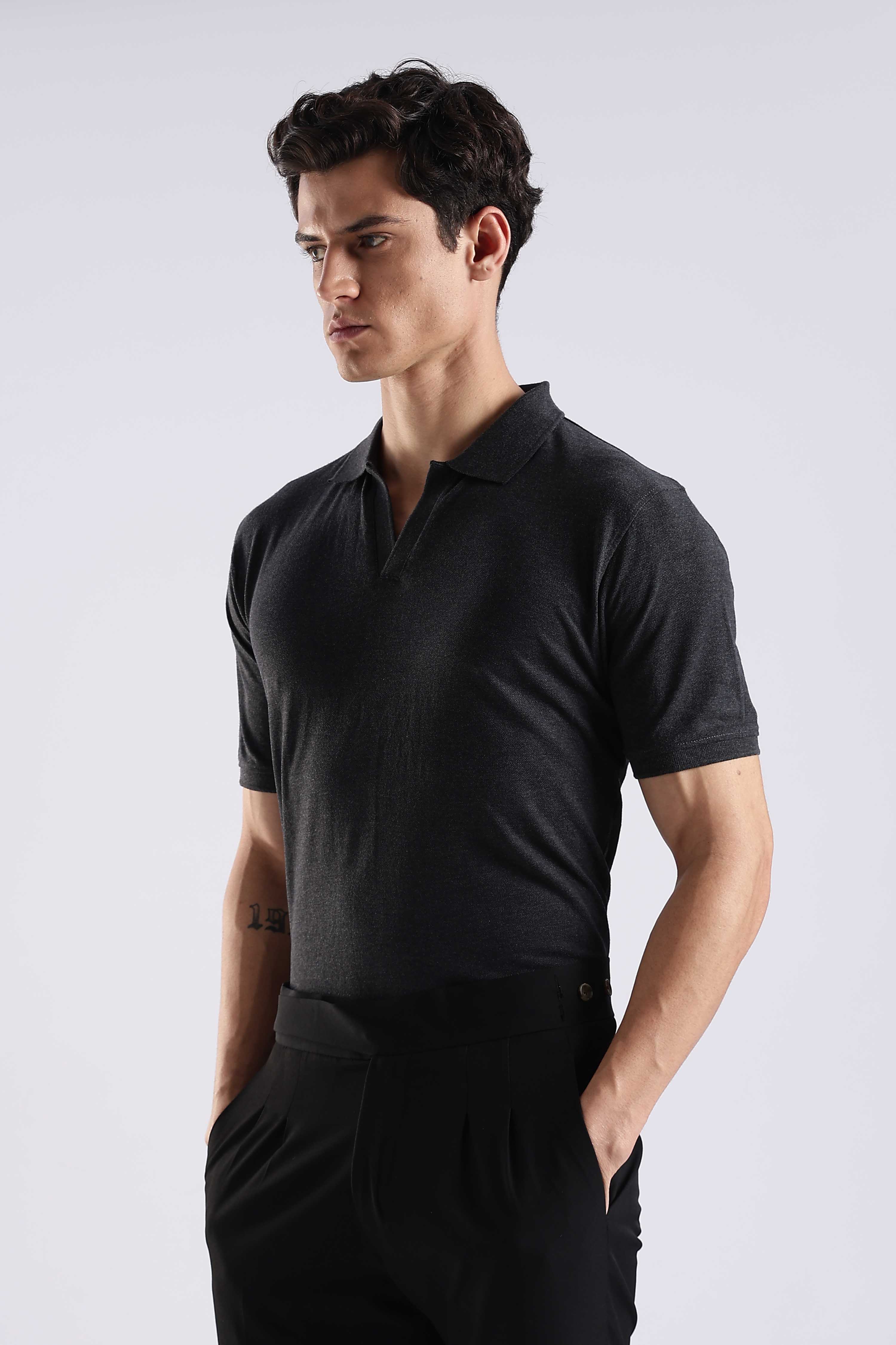 Charcoal Polo Shirt - Image 5