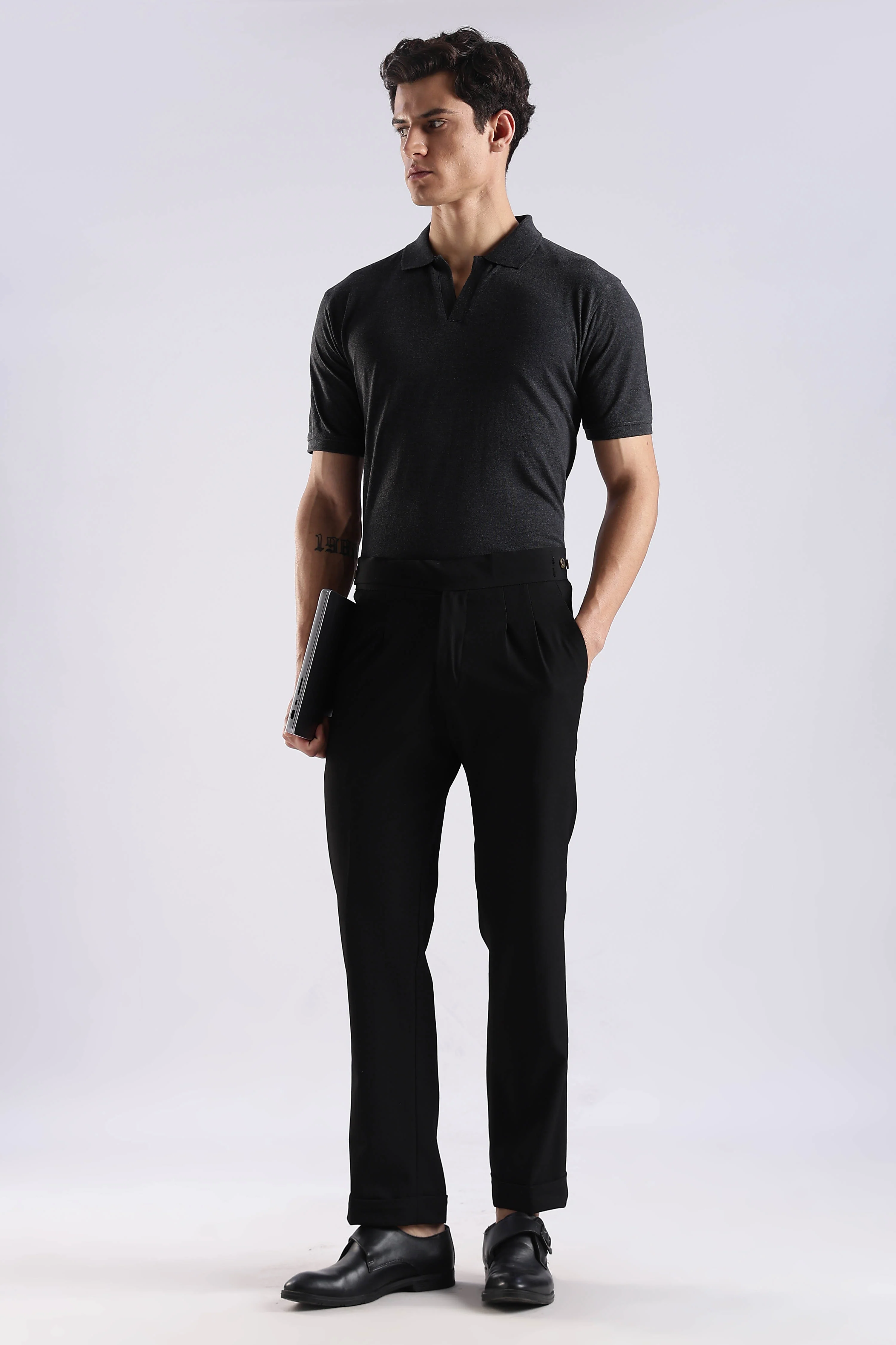 Charcoal Polo Shirt - Image 7