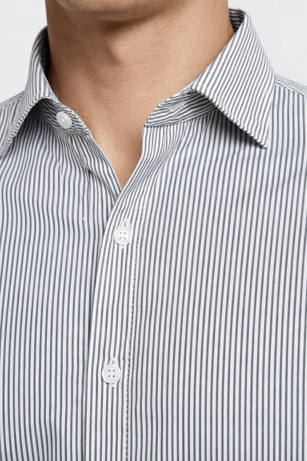 Dark Green Striped Shirt - Image 3