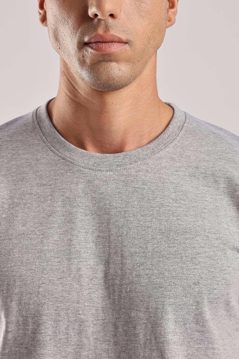 Grey 100% Cotton Tshirt - Image 3