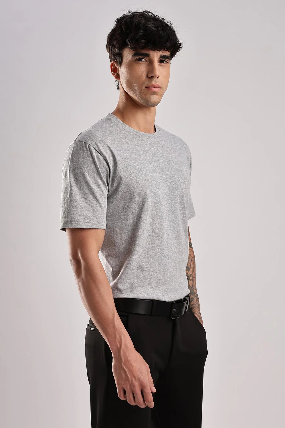 Grey 100% Cotton Tshirt - Image 5