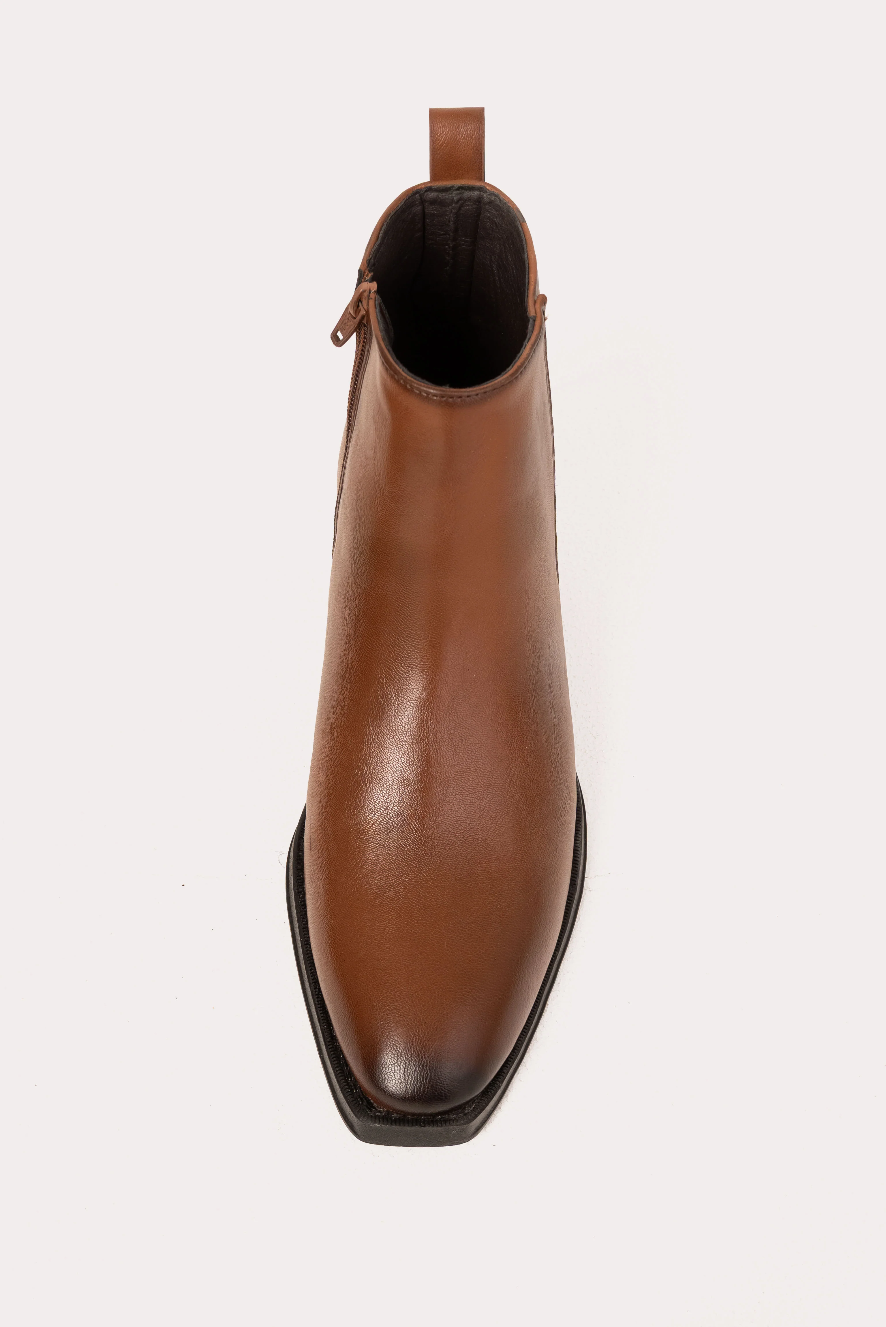 Leather Zip-Up Chelsea Boots - Image 3
