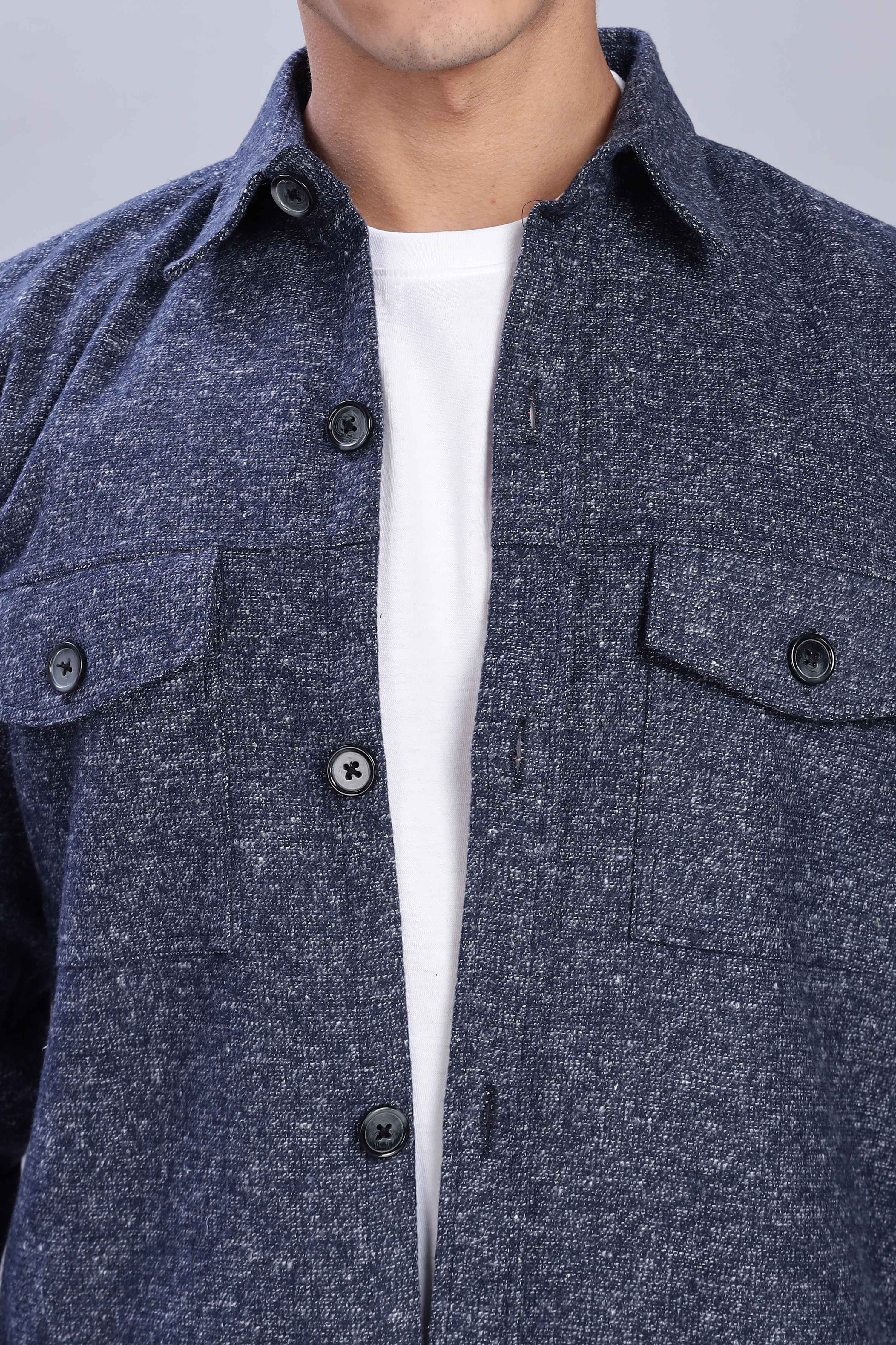 Midnight Blue Overshirt - Image 3