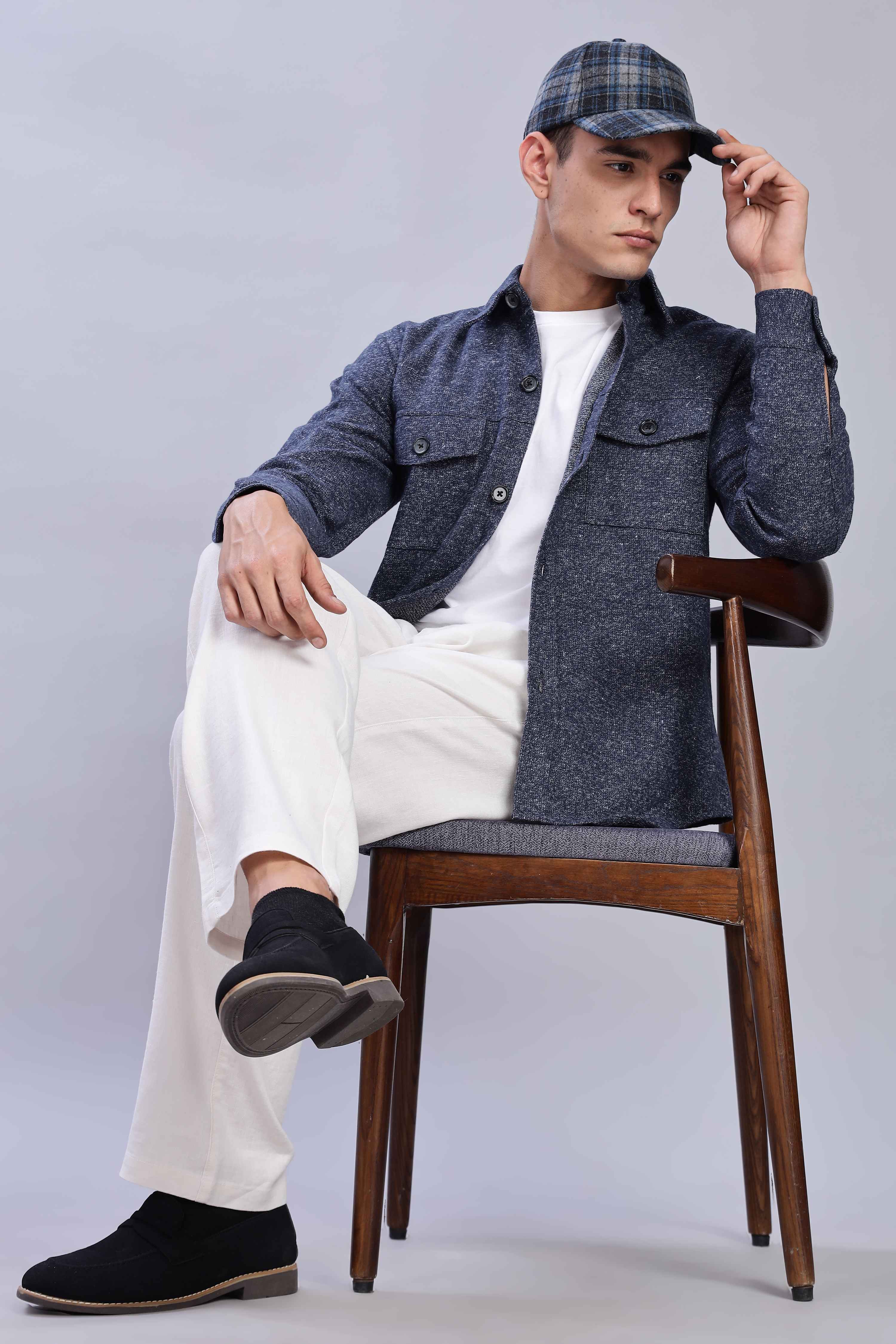 Midnight Blue Overshirt - Image 5