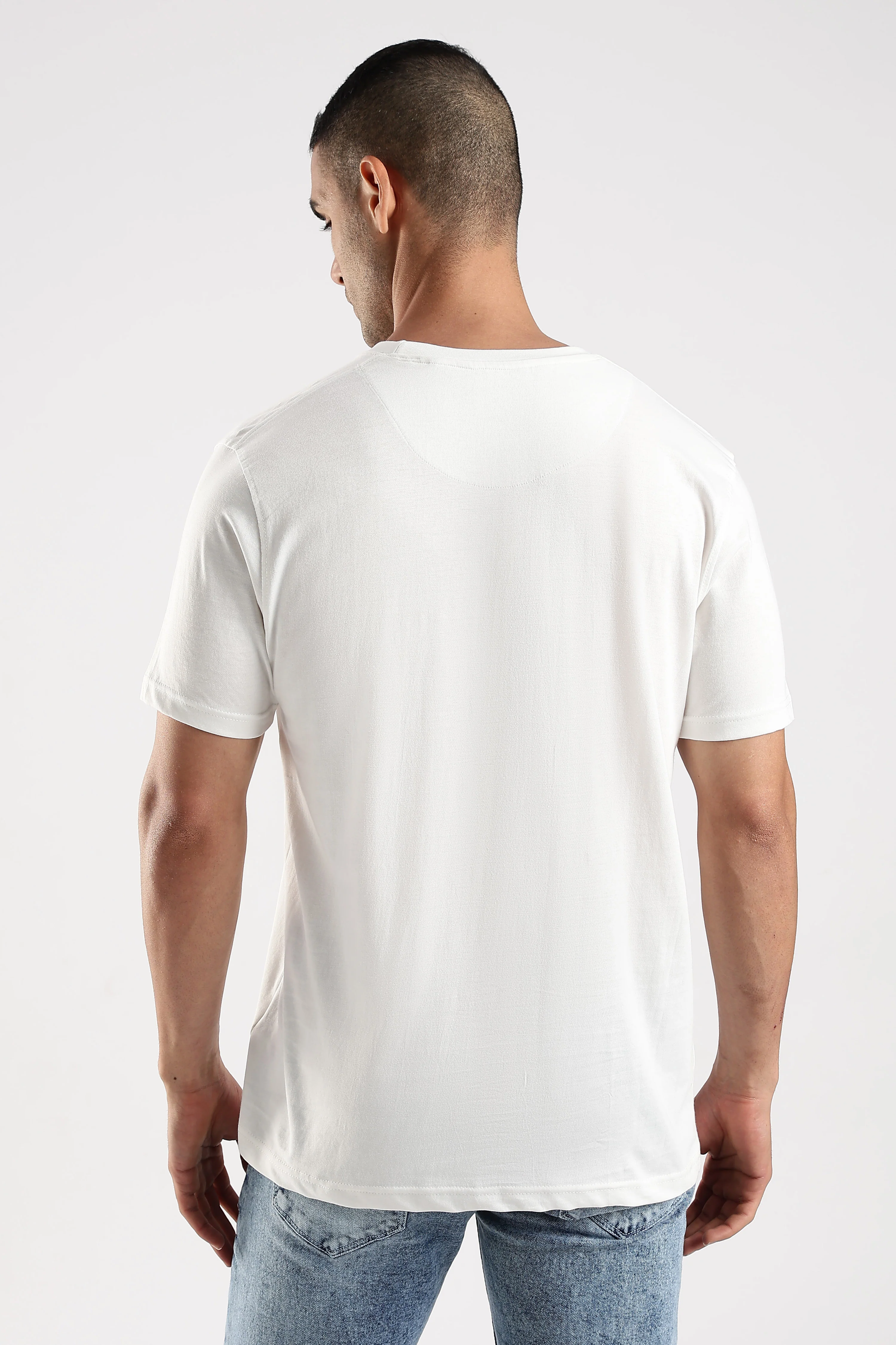 Off White 100% Cotton Tshirt - Image 5