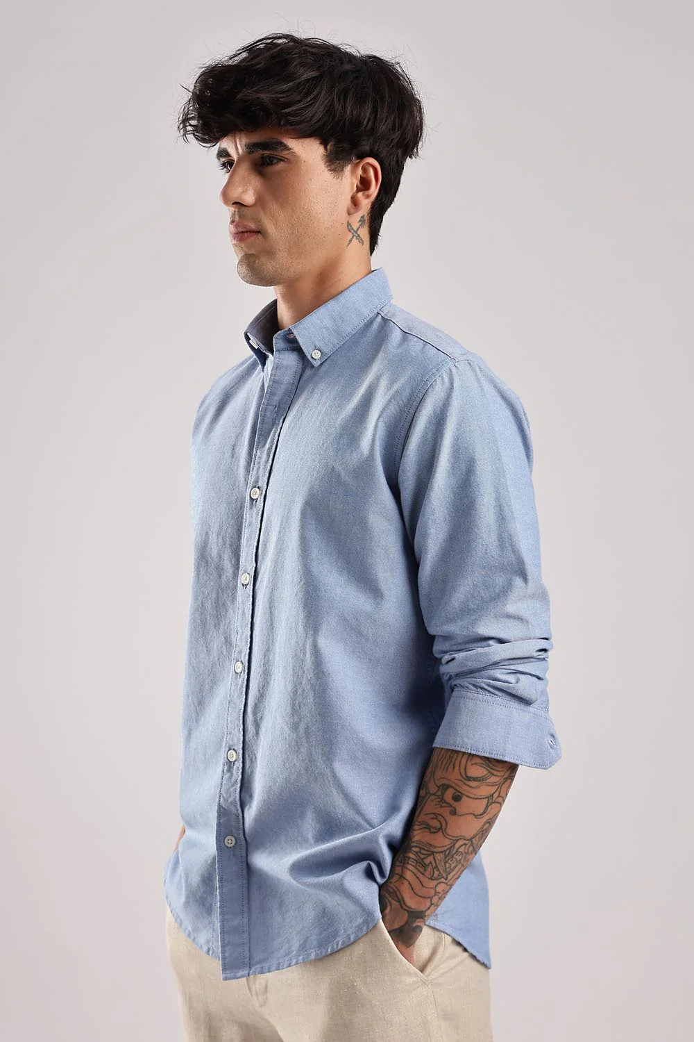 Oxford Blue Shirt - Image 4