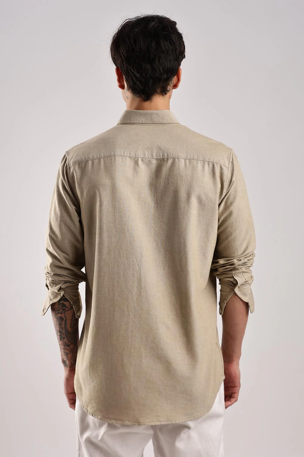 Oxford Cream Shirt - Image 4