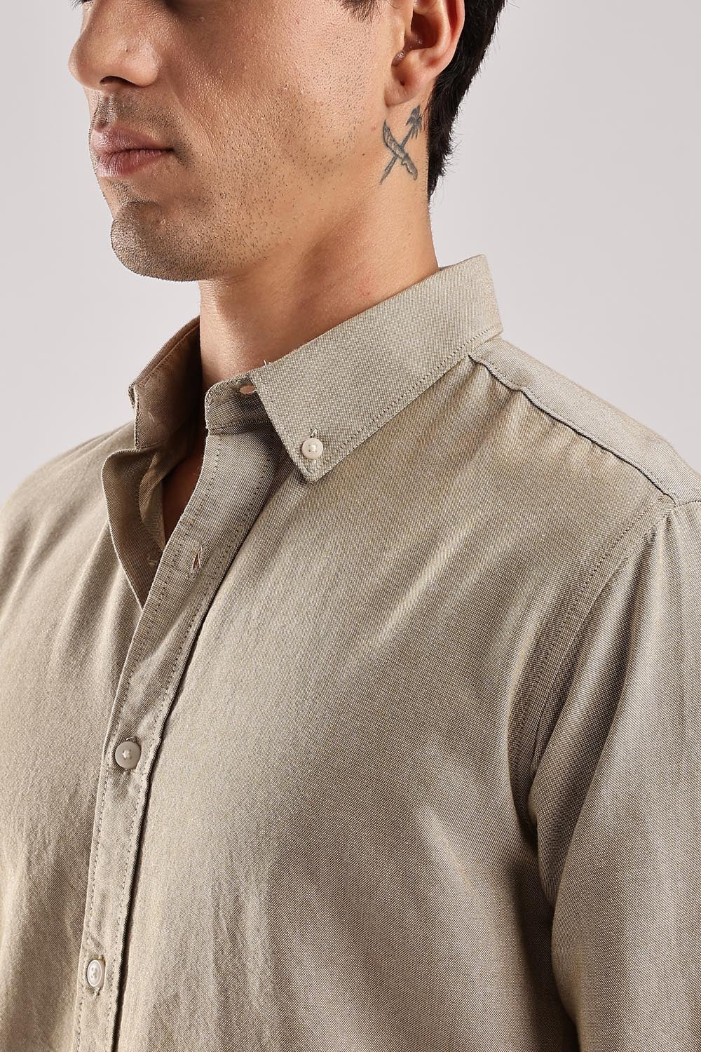 Oxford Cream Shirt - Image 6
