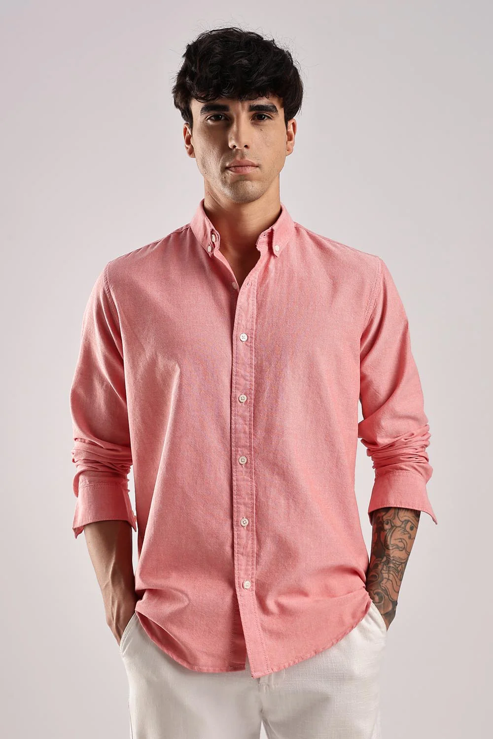 Oxford Hazel Pink Shirt - Image 5