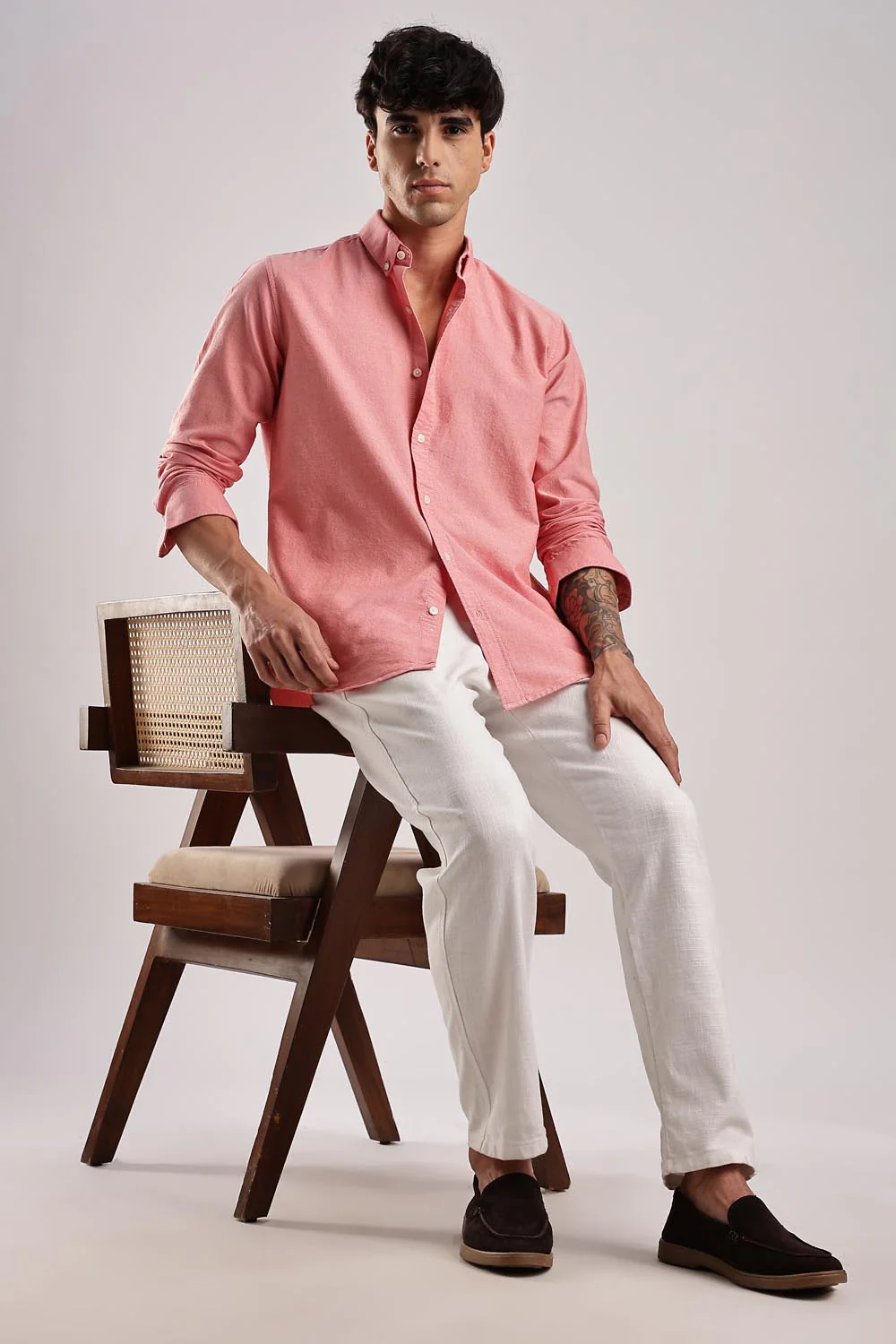 Oxford Hazel Pink Shirt - Image 6