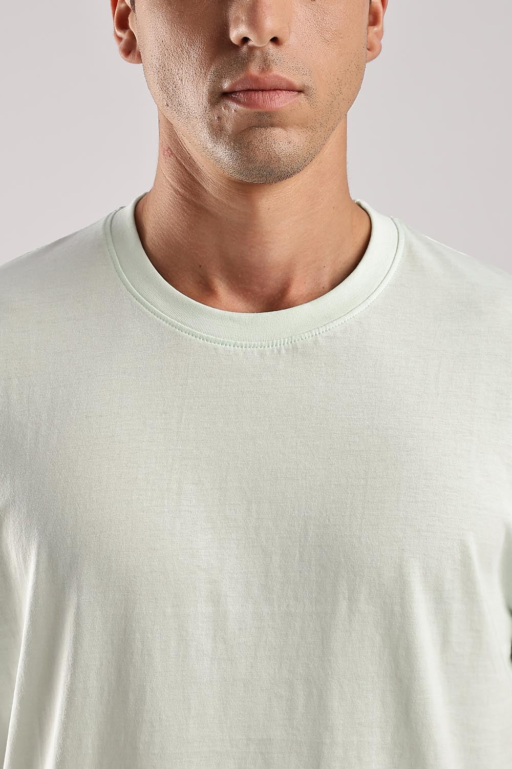 Pale Green 100% Cotton Tshirt - Image 3