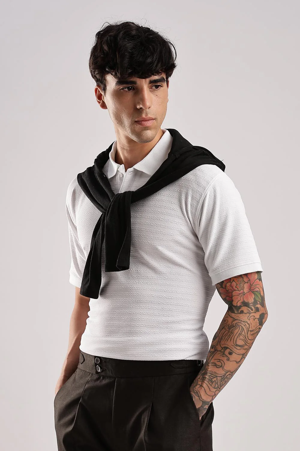 White textured Polos - Image 3