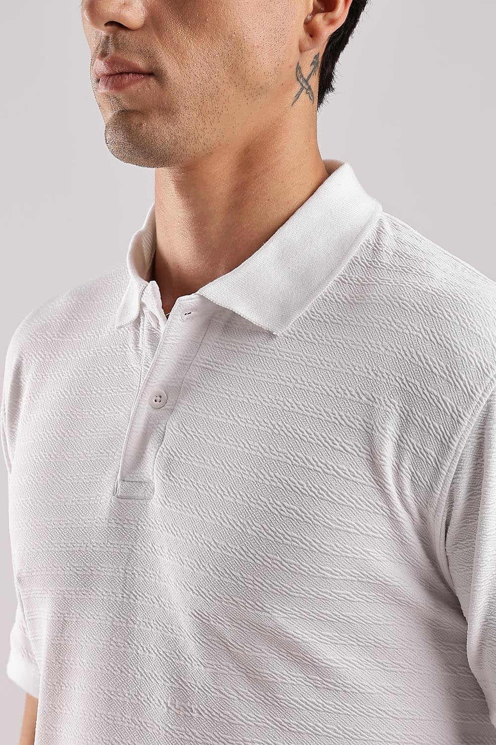 White textured Polos - Image 4