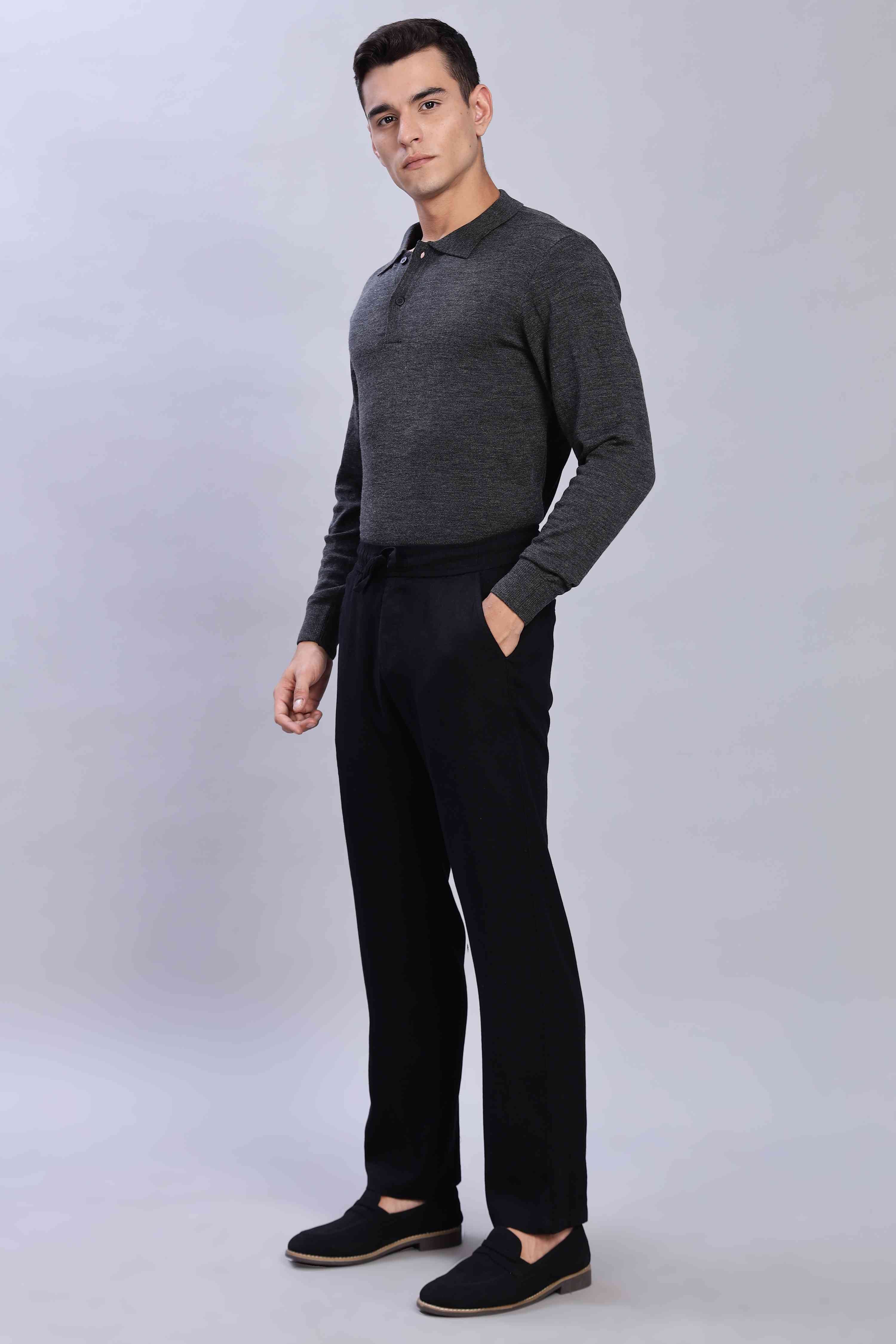 Relaxed Linen Pants Black - Image 6