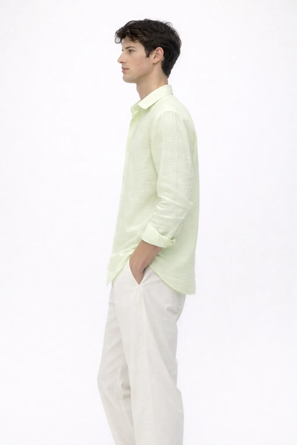Sea Mist Linen Blend Shirt - Image 4