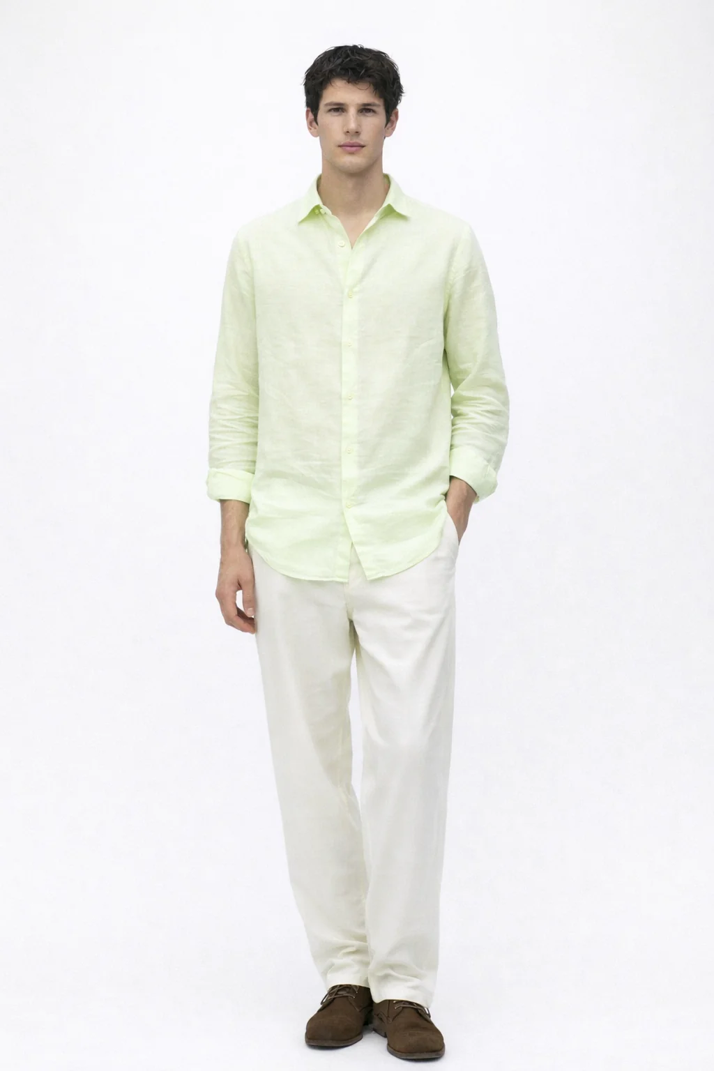 Sea Mist Linen Blend Shirt - Image 5