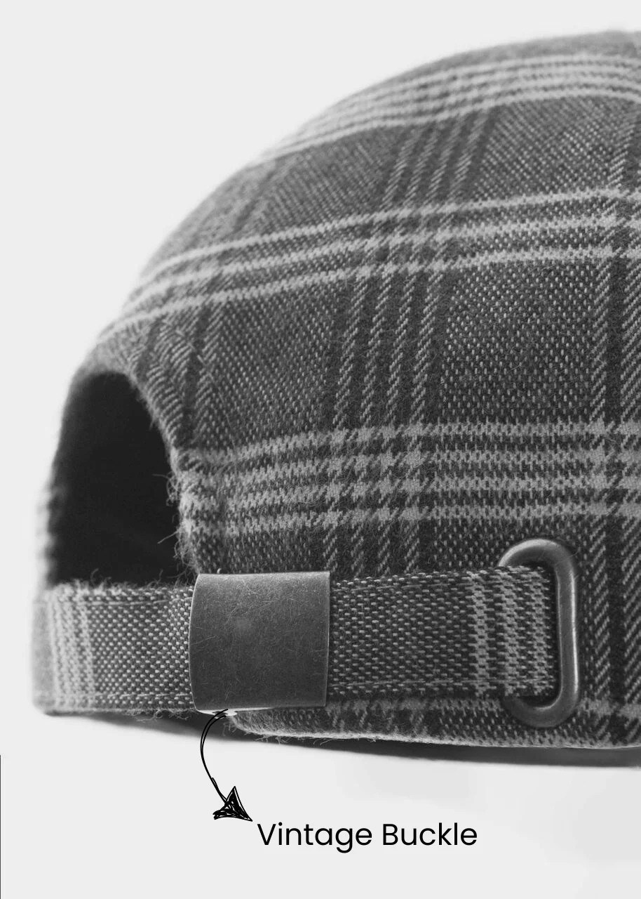 Heritage Plaid Brown Cap - Image 3