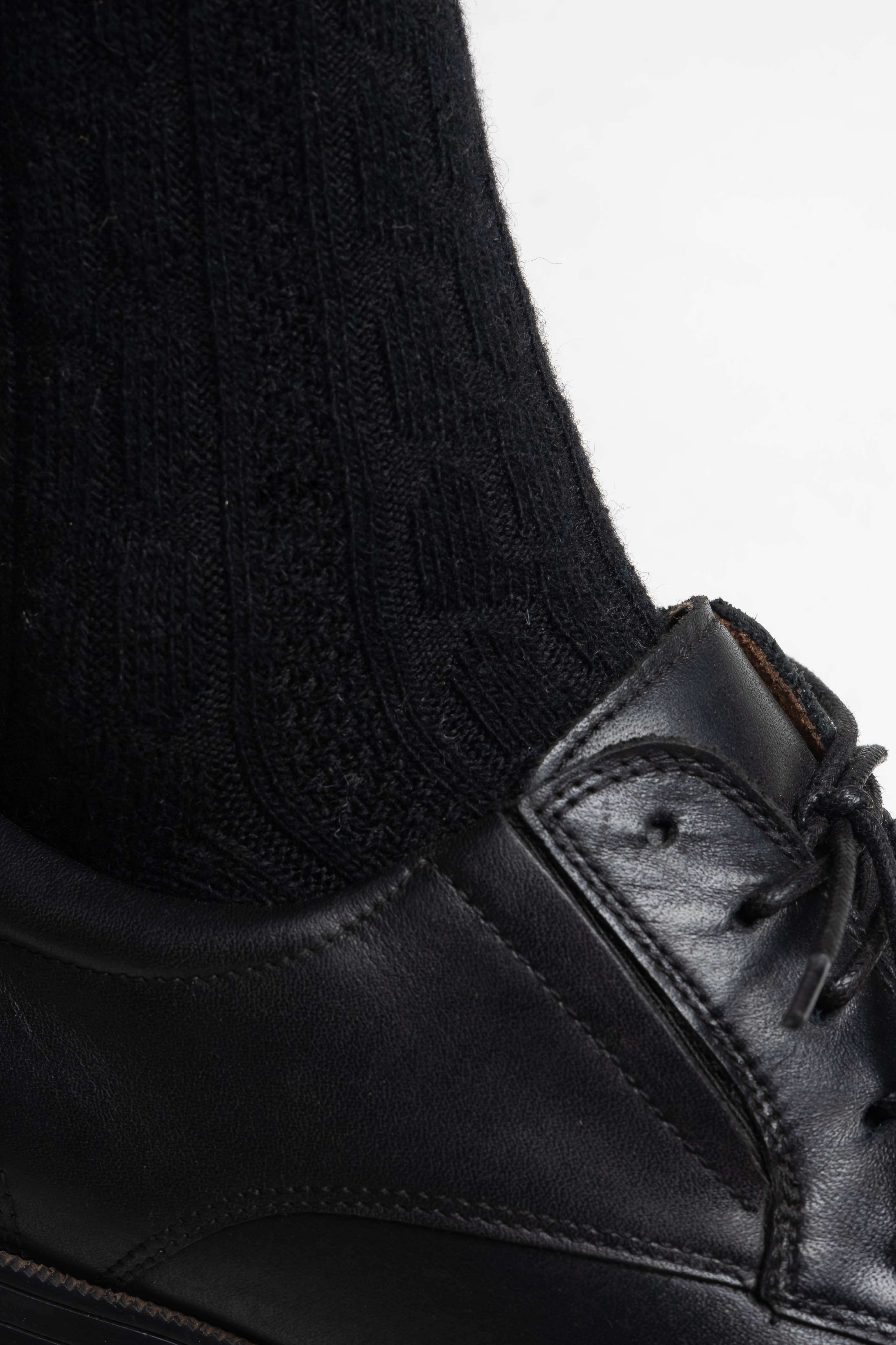 Textured Black Socks - Image 2