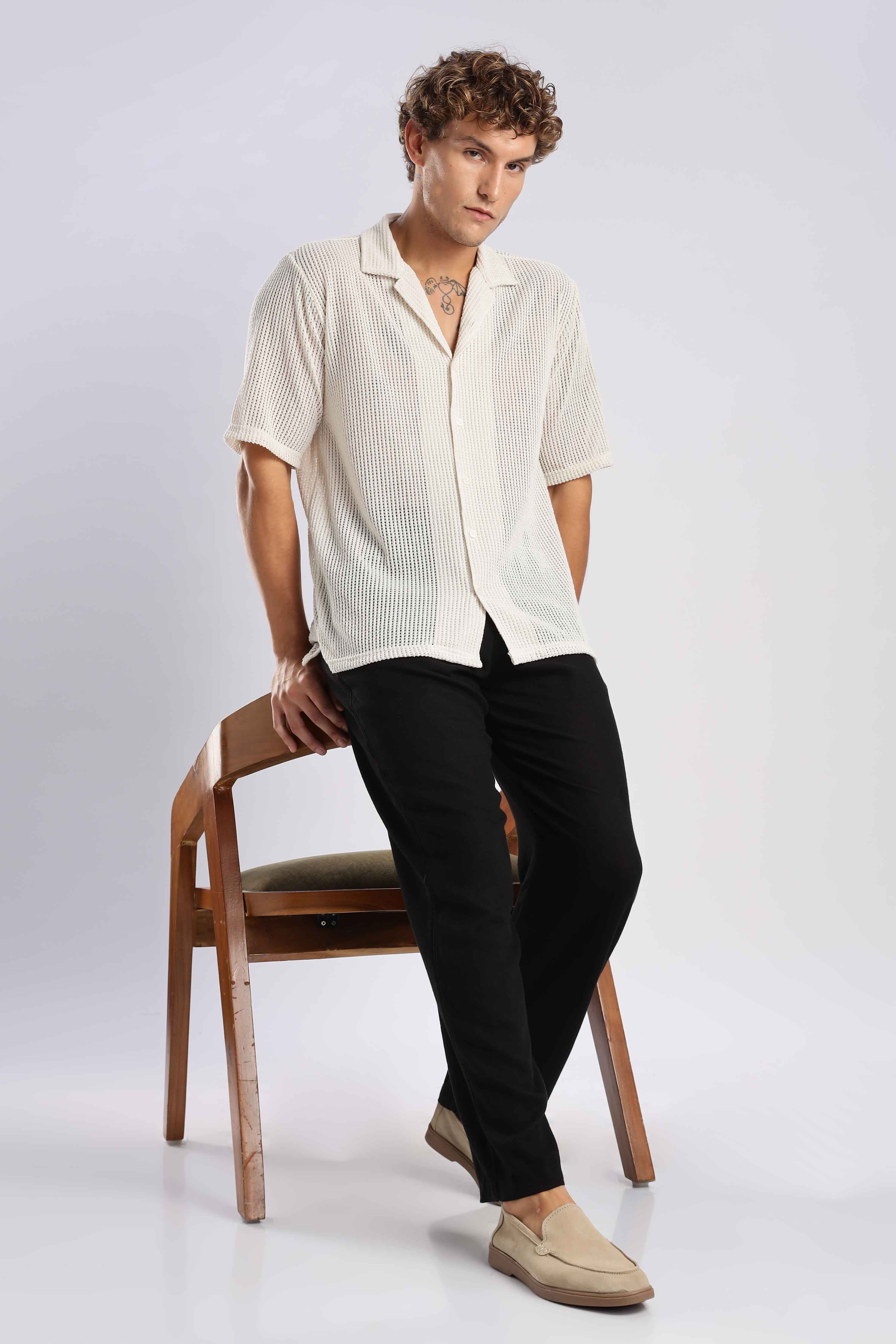 OffWhite Crochet Shirt - Image 7